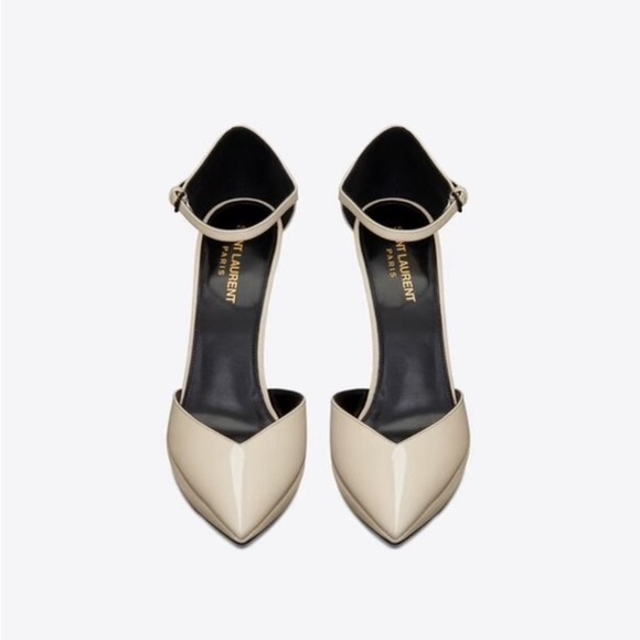 BRAND NEW YSL - SAINT LAURENT Patent Leather D'Orsay Pumps - Size 40 (fits a 9) - Picture 4 of 8